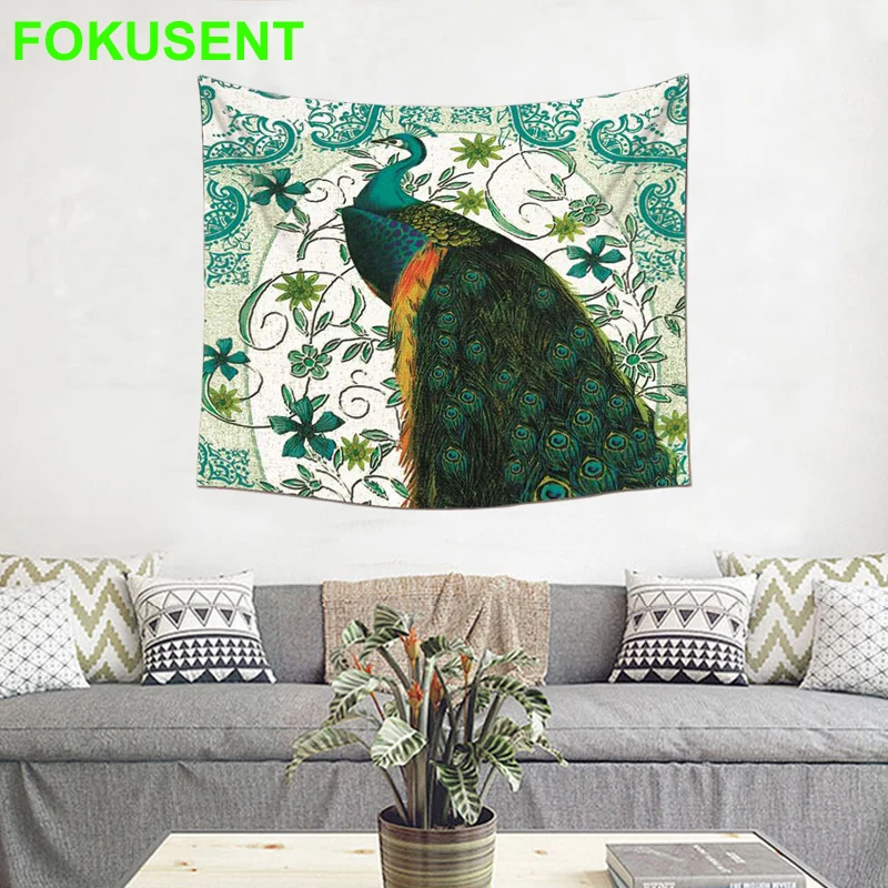 fokusent Wall Hanging Tapestry Polyester Fabric Digital Print Colorful