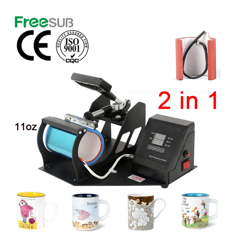 

Double Display 2 in 1 Mug Press Machine Sublimation Printer Cup Press Machine Heat Transfer Machine 6oz 11oz Mugs Printing