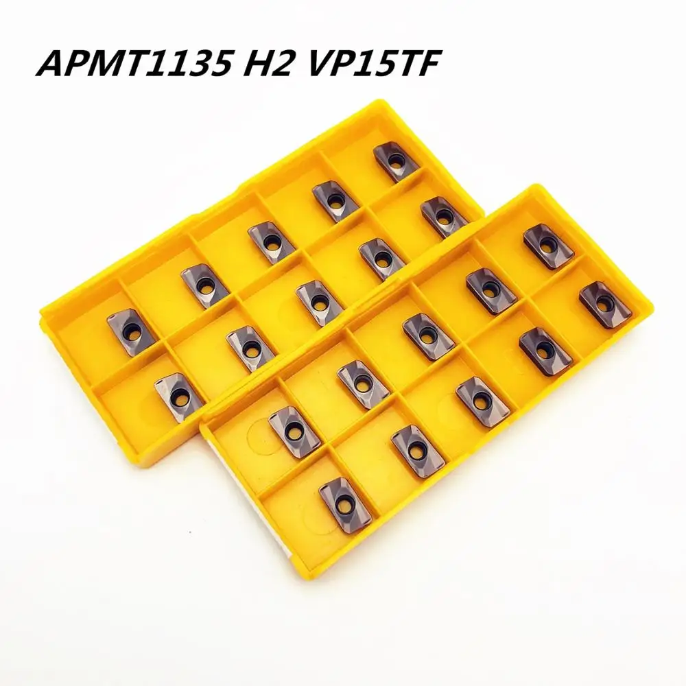 

20PCS Carbide insert APMT1135 PDER H2 VP15TF face milling machine internal turning lathe milling CNC tools milling lathe tool