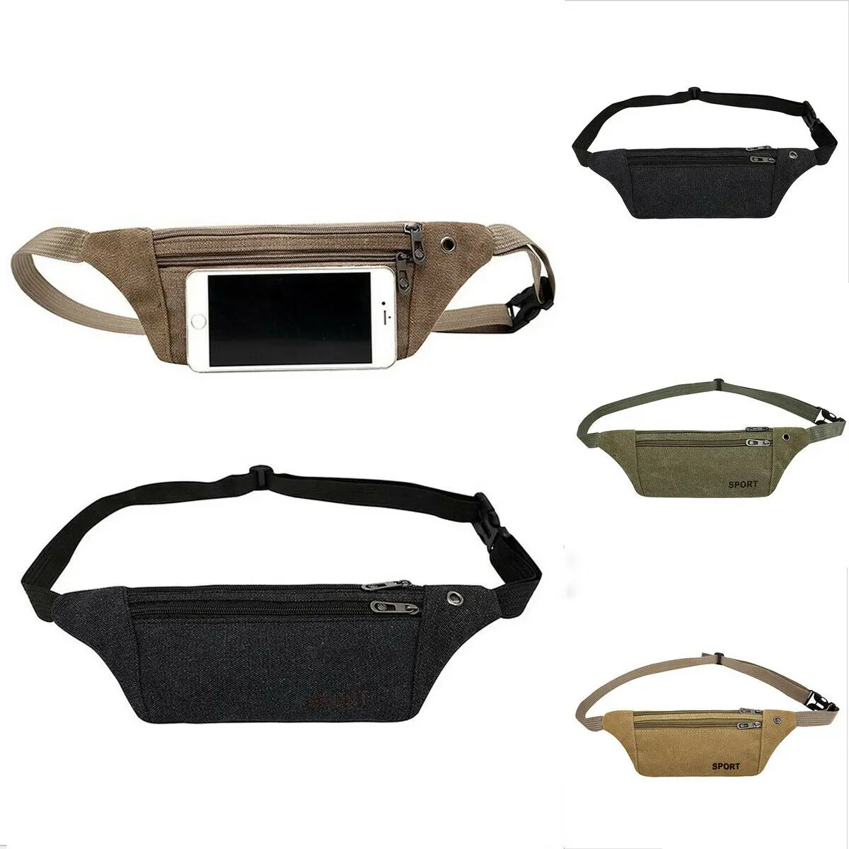 2019 New Men Waist Belts Pouch Packs Phone Bags Sport Running Case ...