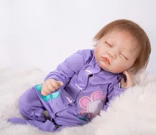 2018 Nova dollmai Silicone Renascer Baby Dolls Em Rosa Cerca de 20 polegadas Linda Boneca Reborn Para Presente Do Bebê Bonecas Reborn Bebe Brinquedo