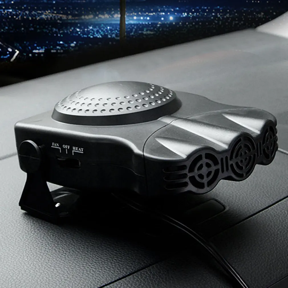 12V 150W портативный автомобильный обогреватель с тремя отверстиями