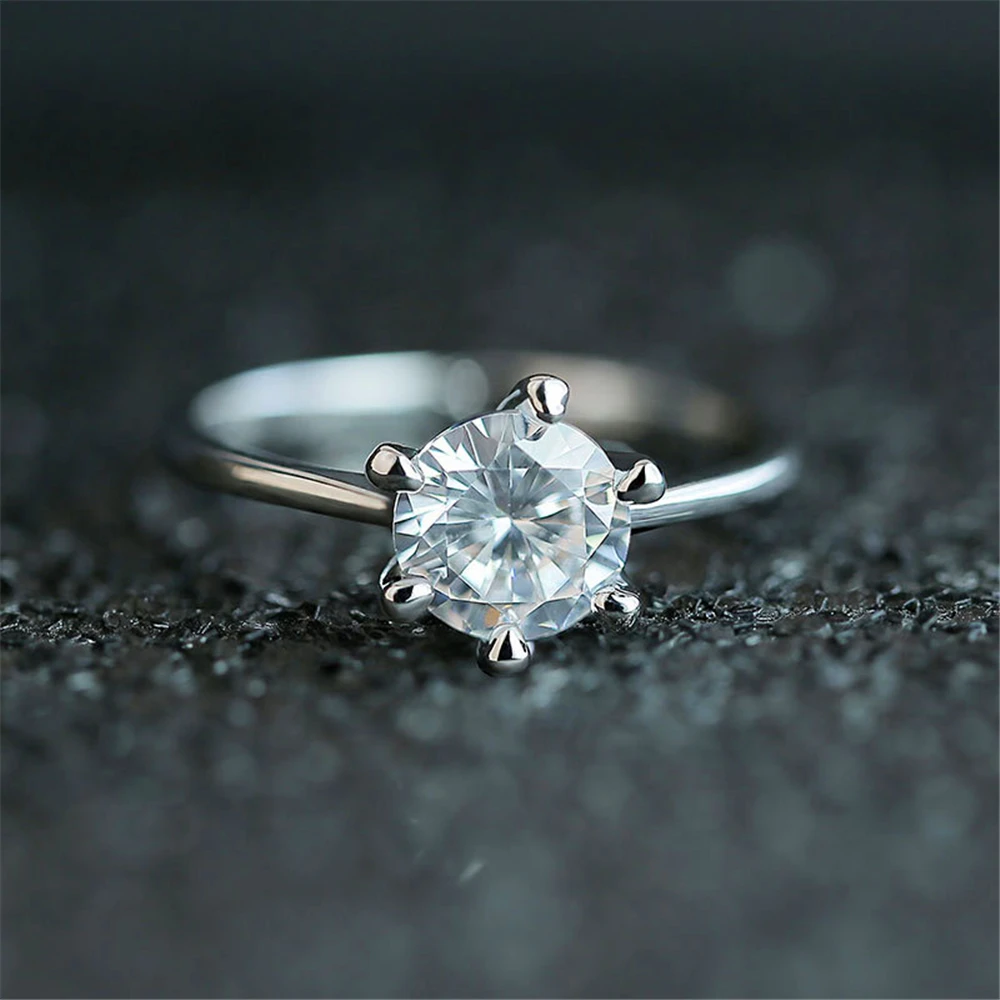 Ladies luxury classic single zircon ring exquisite workmanship gorgeous embellishment charming fashion engagement preferred | Украшения и