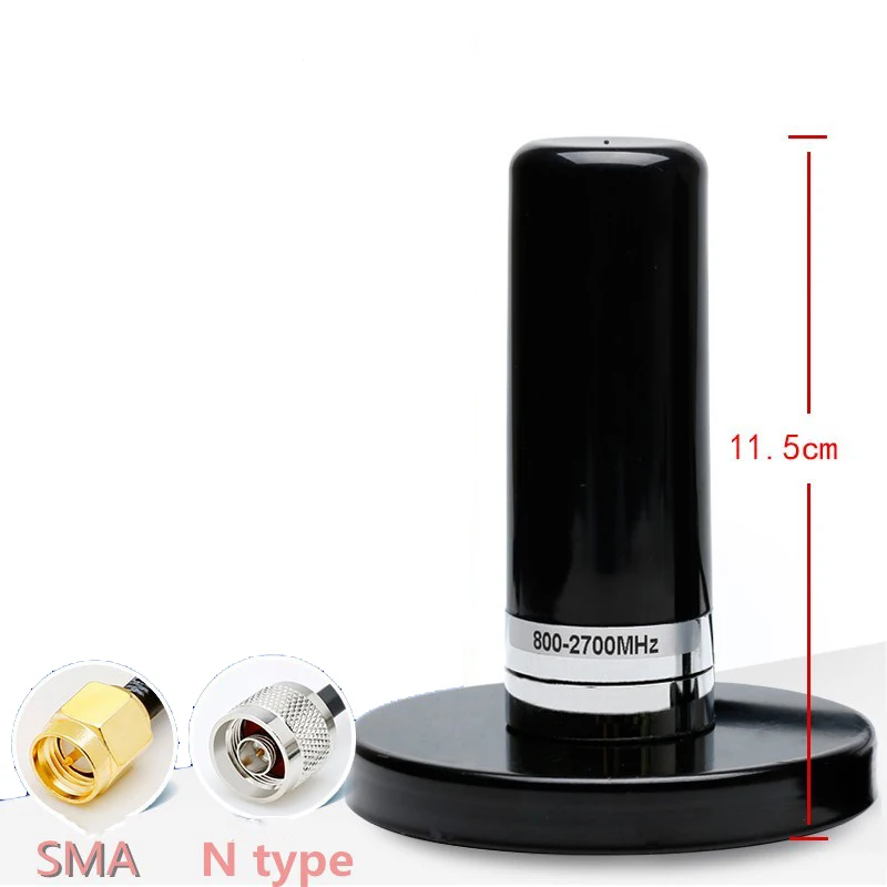 Sinal de Longa n tipo Masculino Alto Ganho 3g 4g Veículo – Carro Ventosa Antena Cabo Base Magnética Monte Distância Sma 35dbi Gsm 2.4g