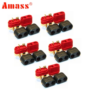 

5pair/lot Amass new slip sheathed T plug connector 40A high current multi-axis fixed-wing model aircraft