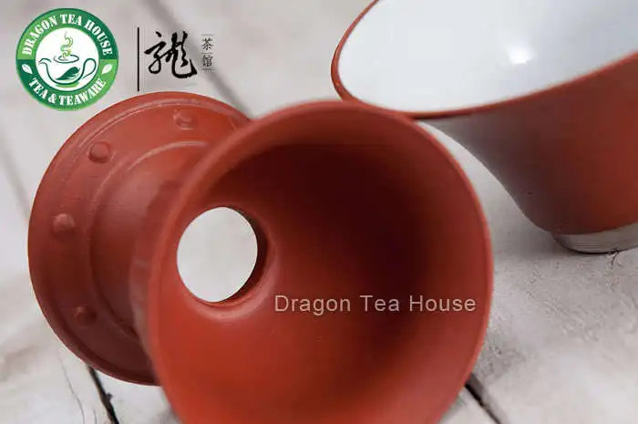 Yixing Zisha глина глазурь с подкладкой ситечко и подставка для красного чая|strainer