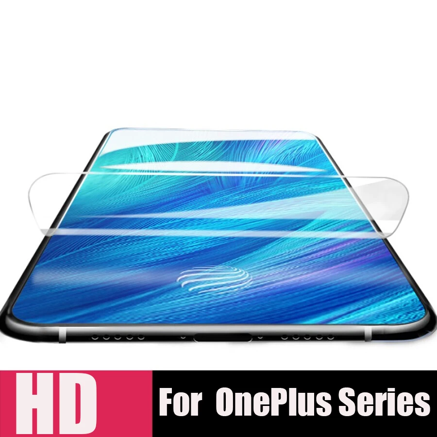 

2PCs 3D Front Full Cover Screen Protector For OnePlus 6T 5T 3T 7 6 5 3 Silicone Clear Soft TPU Hydrogel Sticker Film