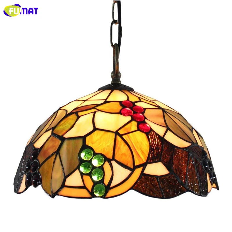 Regeringsverordening Geboorteplaats combinatie FUMAT Antieke Tiffany Glas in lood Hanglamp Restaurant Handgemaakte  Lampenkap|Kroonluchters| - AliExpress