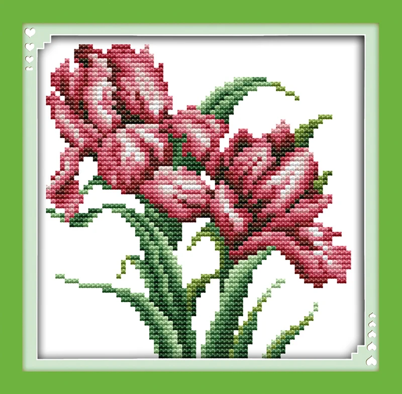 

Orchids(2), counted printed on fabric DMC 14CT 11CT Cross Stitch kits,embroidery needlework Sets, Home Decor