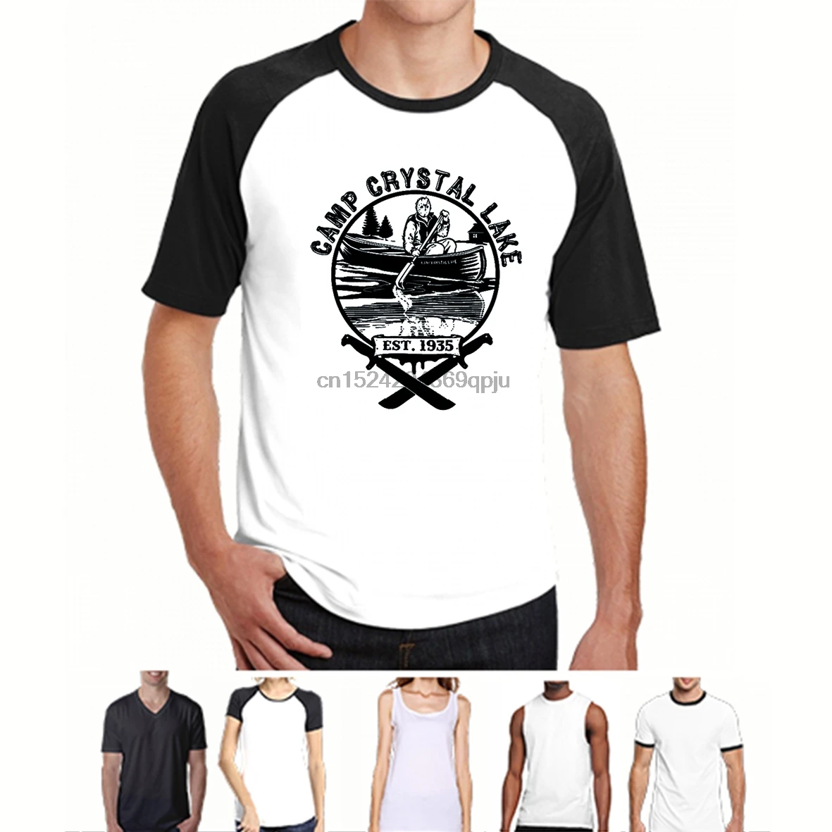 

funny t shirts Camp Crystal Lake T-Shirt Jason Friday the 13th shirt
