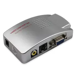 Wiistar VGA для AV RCA конвертер VGA для AV S видео адаптер распределительной коробки ТВ PC 1080 P Бесплатная доставка