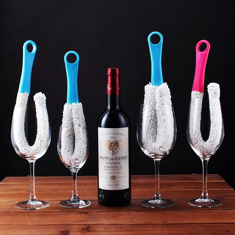 

Flexible Wine Cup Brush Cleaning Brush Plastic Decanter Brush Washing Clean Brush Scrubber Bottle Cleaner Kitchen Tools Supplies