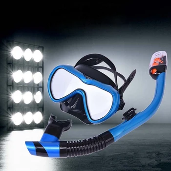 

Professional Diving Mask Snorkel Water Sports Silicone Snorkeling Masks Anti-Fog Goggles Swimming Scuba Diving Mask Tube Set
