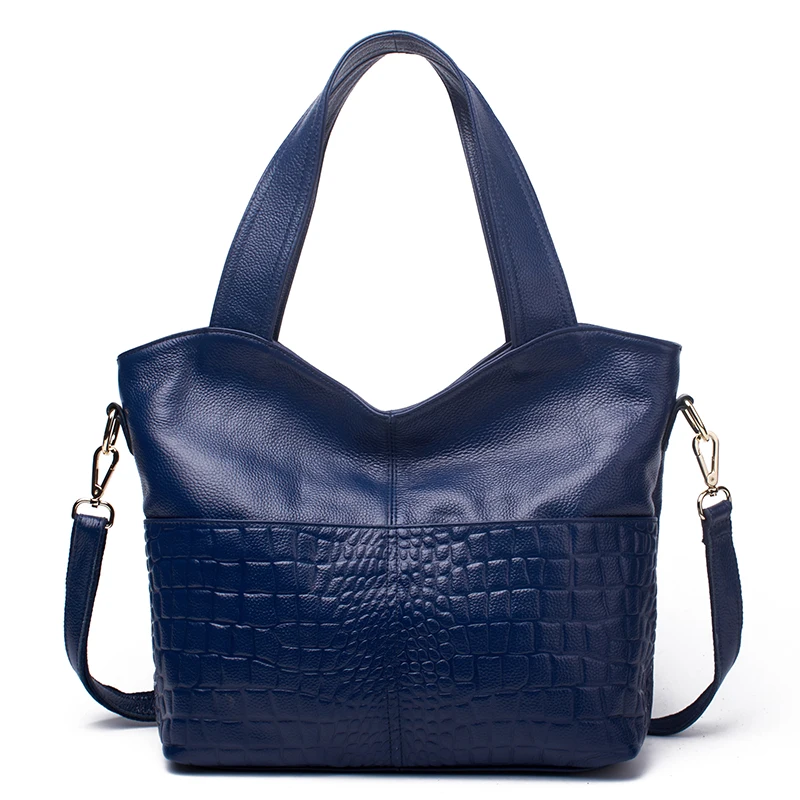 100% Genuine Leather Handbag Large Capacity Women Shoulder Bag Retro Tote Purse High Quality Hobos  Shopping Bags 2018 New (4)