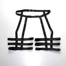 Сексуальные, на заказ, черные, унисекс, на бедрах, Три ремешка, подвязки для ног, пояс, клетка, ремни/любой размер/сделано для измерения