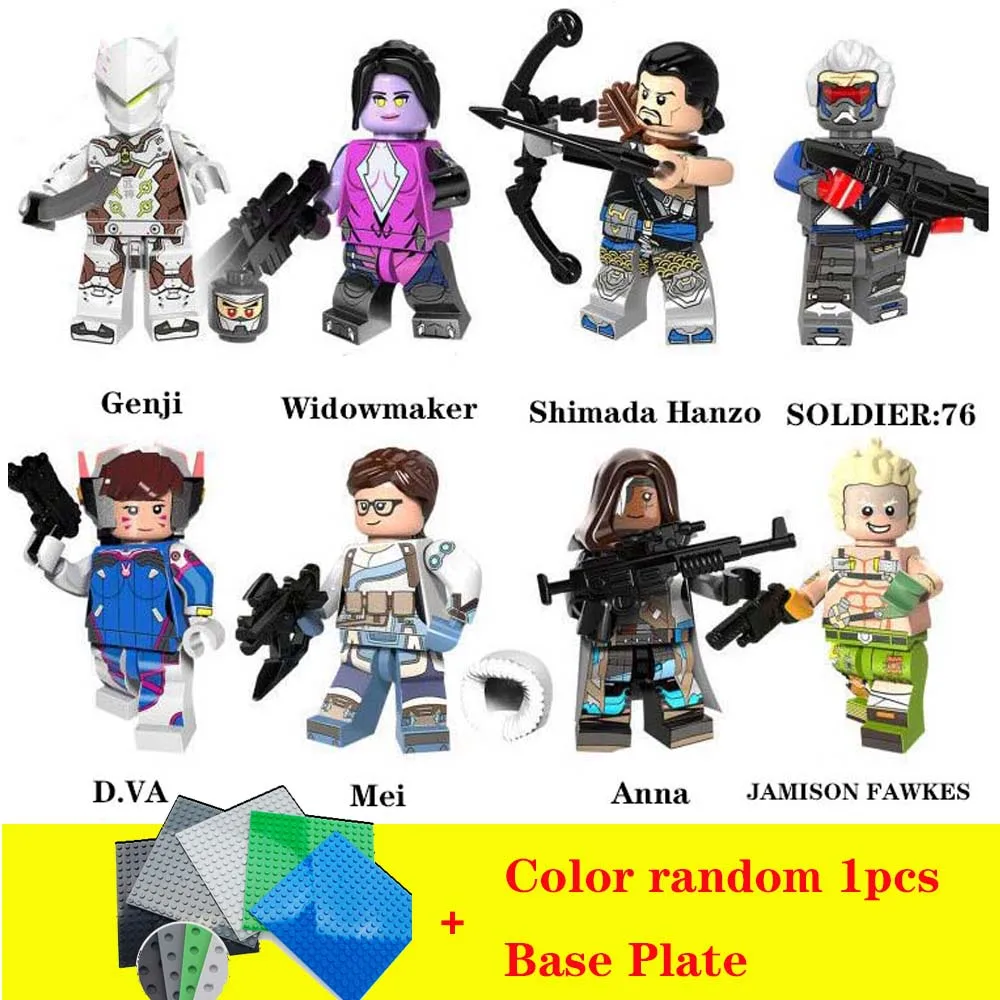 

8pcs/set Figures Game Overwatching Building Block Compatible legoergy Overwatcing Infinity War OW Blocks for Toys Gifts
