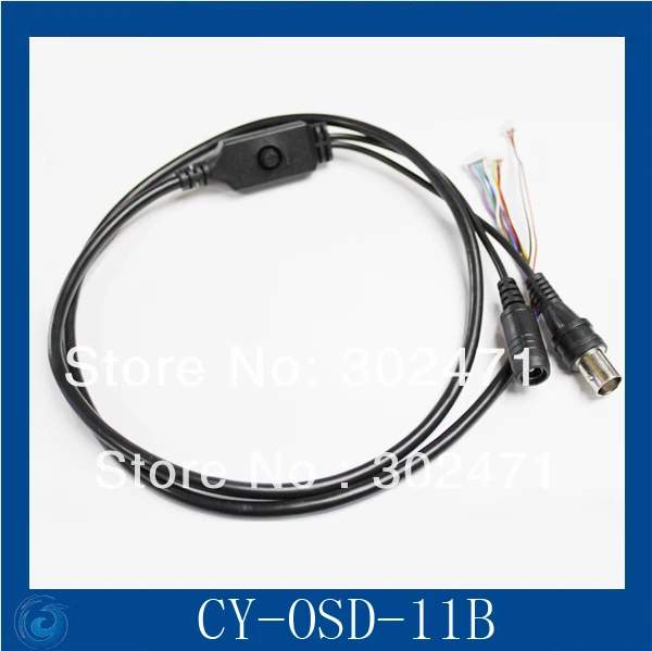 CCD 보드용 OSD 케이블, 전원 포트, 비디오 포트, OSD 메뉴 포트