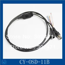 OSD Cable with Power Port + Video Port + OSD Menu Port for CCD Board