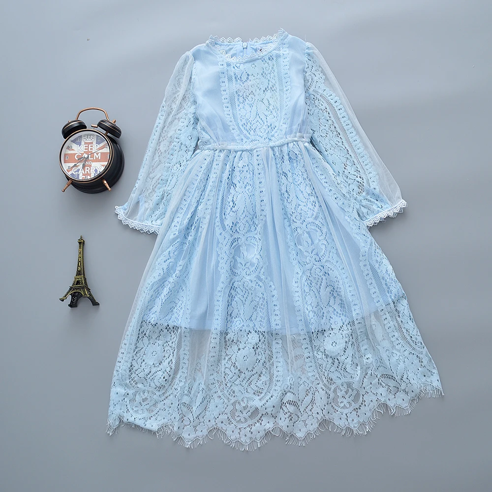 2019 New Fashion Girls Dress White Long Sleeves Lace Princess Children Baby Girl Dress Baby Girl Clothes Kids Dresses For Girls 2019 New Fashion Girls Dress White Long Sleeves Lace Princess Children Baby Girl Dress Baby Girl Clothes Kids Dresses For Girls