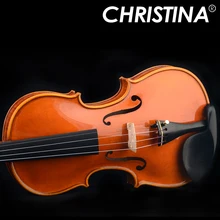 Итальянская Кристина S300 профессиональная скрипка 4/4 импорт высококачественного Европейского материала, скрипка ручной работы o+ Скрипка чехол, бант