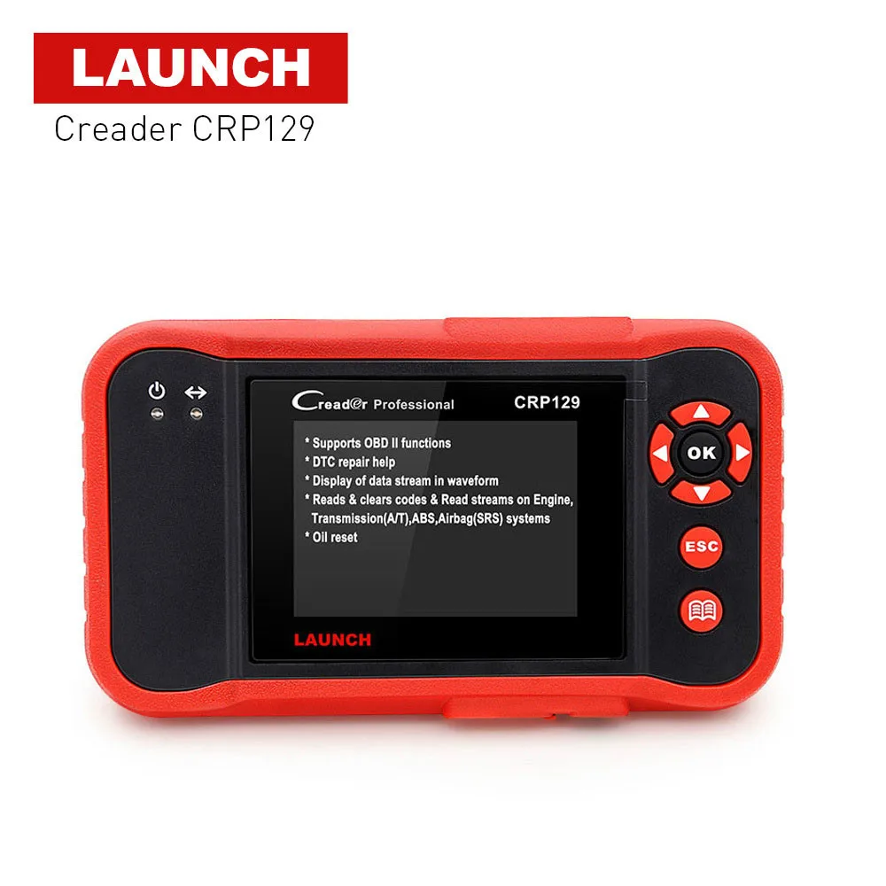 Launch X431 Scan Tool OBD2 Scanner Creader CRP129 auto Code Reader for ENG/AT/ABS/SRS + EPB/SAS/Oil Reset same as Creader VIII Launch X431 Scan Tool OBD2 Scanner Creader CRP129 auto Code Reader for ENG/AT/ABS/SRS + EPB/SAS/Oil Reset same as Creader VIII