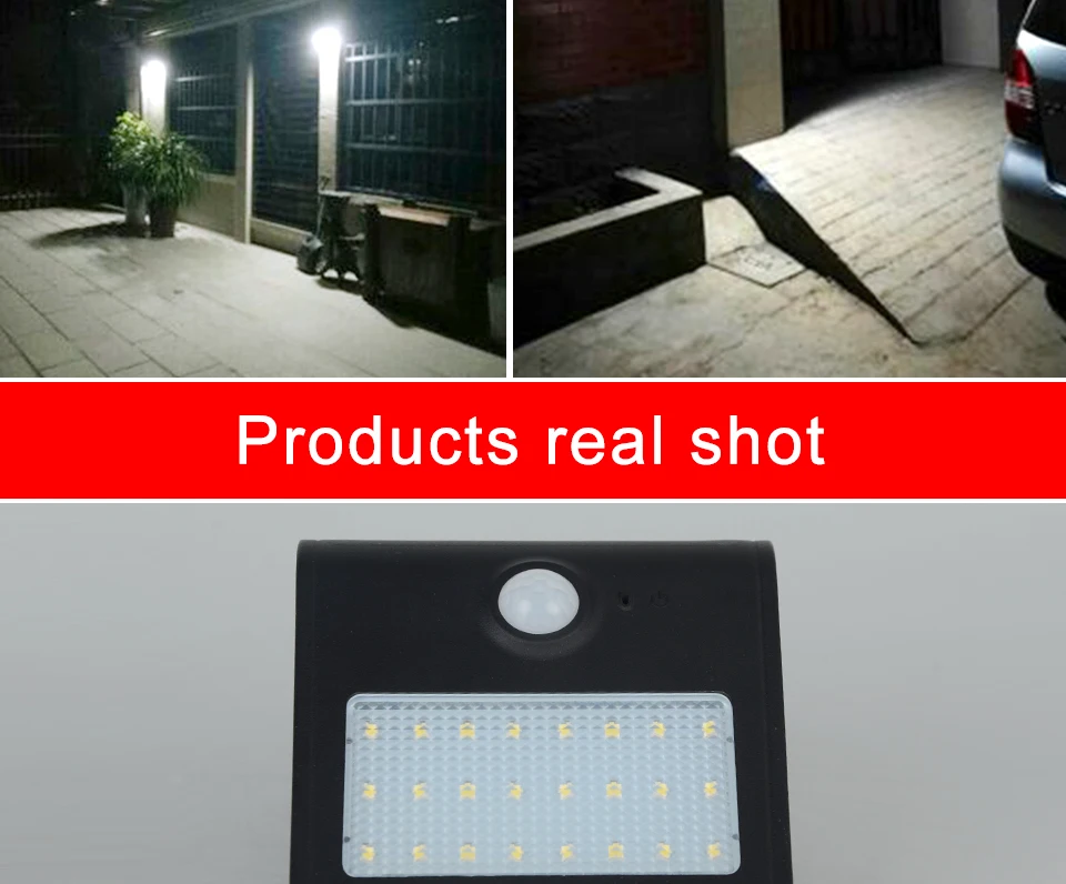 LED Solar Lamp Waterproof PIR Motion Sensor Garden Light Powered for Outdoor Lighting LED Solar Light Pathway Wall Lamp Emergenc15