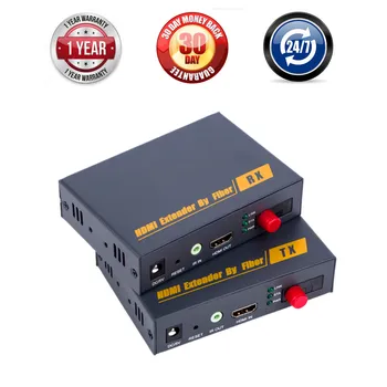 

ZY-DT200 HDMI Fiber Optic Converter Support IR Romote Control HD HDMI Fiber Optical Extender Up To 20 km Over SC FC Fiber Cable