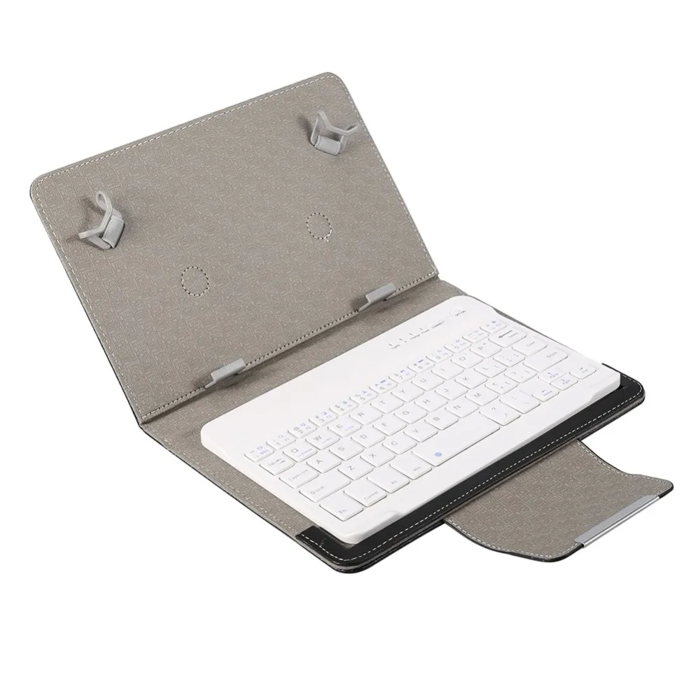 

New For Pad Universal 7 8 9 10 inch Tablet PU Leather Case Stand Cover Tablet Holder for IOS Android Windows Bluetooth Keyboard