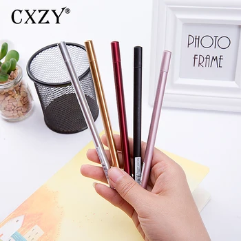 

CXZY Metallic color gel pen refill 0.5 Black ink stationary kawaii cute korea japanese office muji Style school stationery 1Z817