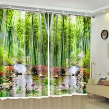 Buy Bamboo Print Curtain And Get Free Shipping On Aliexpress