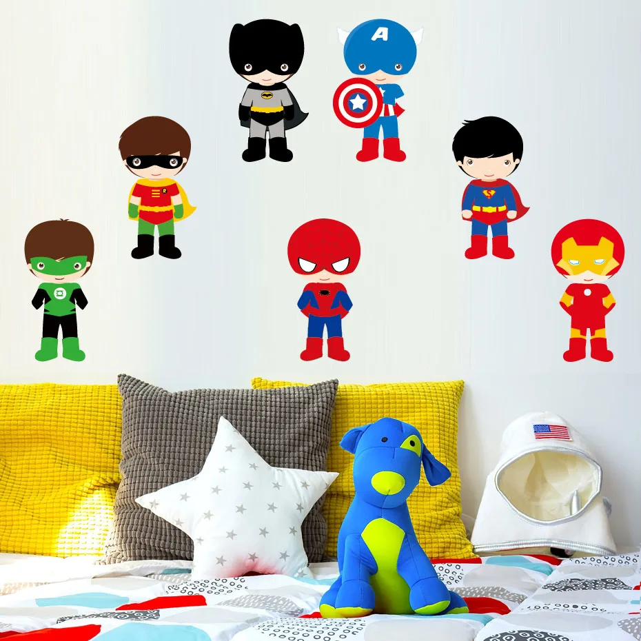 

1PCS Super Hero Batman Mask Wall Sticker Removable Vinyl Wall Decal Nursery Diy Adhesive Wallpaper For Kids Room Home Decoration