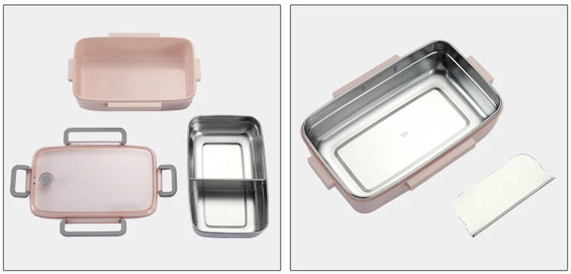 TUUTH New Stainless Steel Lunch Box Independent Lattice For Kids Bento Box Portable Leak-Proof Bento Lunch Box Food Container A7