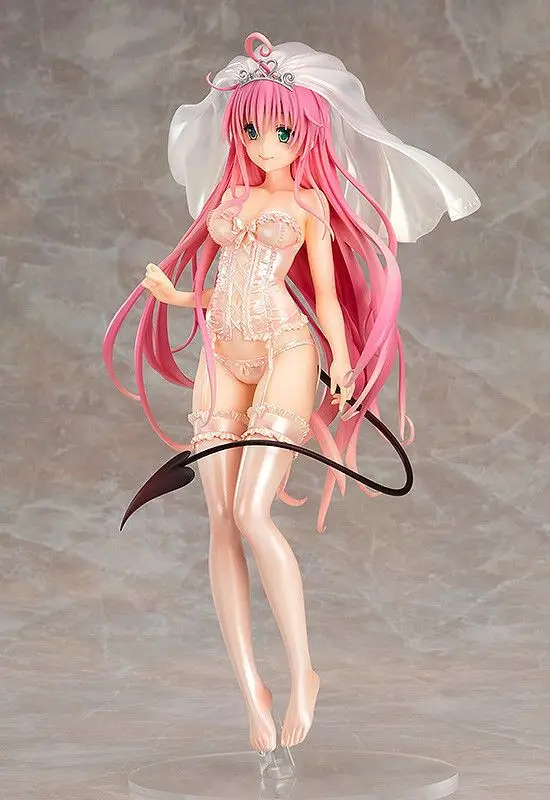 

26cm Anime Japan MaxFactory MF TO LOVE RU Darkness LaLa Underwear Wedding Ver Figure Sexy Girls Doll Toys