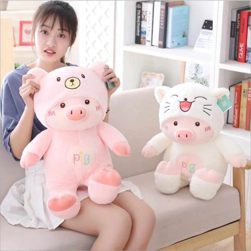 

New Style Lovely Pig Plush Toy PP Cotton Stuffed Animal Soft Plush Doll Birthday Gift Send to Children & Girlfriends