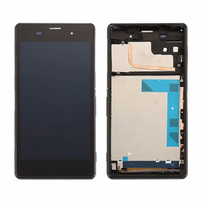5.2'' For Sony Xperia Z3 D6603 D6653 L55t LCD Display with Touch Screen Digitizer Assembly frame Black white Free shipping |
