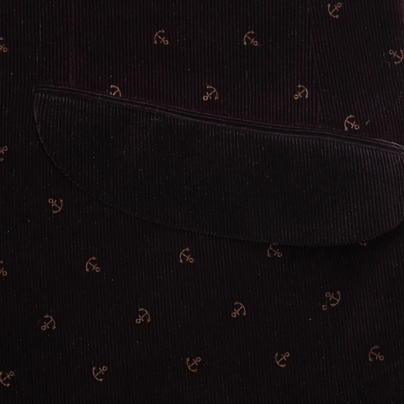 Мужской однобортный темно-красный повседневный костюм модный брендовый ...