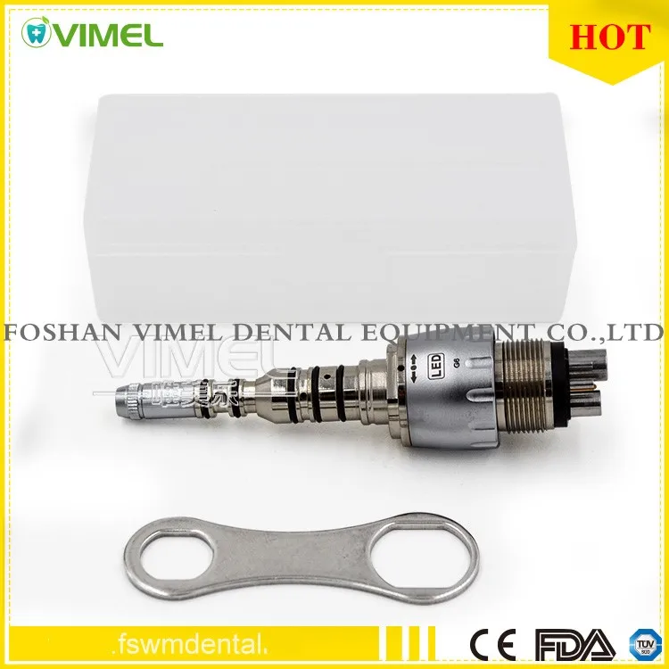 6 Hole KAVO Quick Coupler Connector For Fiber Optic Dental Handpiecein