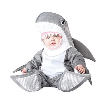 

Boys girls Christmas Halloween shark Costumes Infant Baby Girls Rompers Jumpsuits Animal Cosplay Toddlers Clothes