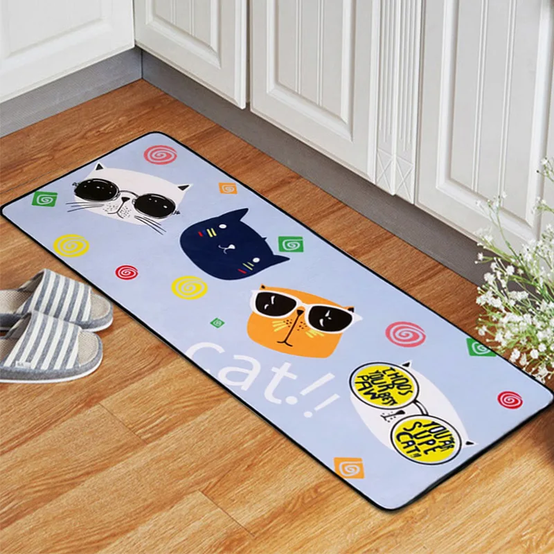 Zeegle Funny Doormats Flannel Hallway Rugs Anti slip Bedroom Kids