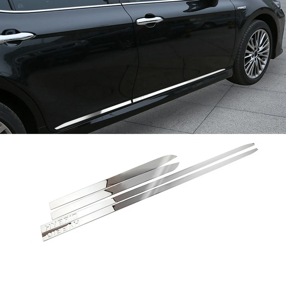 

IMTFOO HYBRID STAINLESS STEEL DOOR SIDE PANEL MOLDING GARNISH FOR 2018 2019 TOYOTA CAMRY ACCESSORIES CAR STYLING