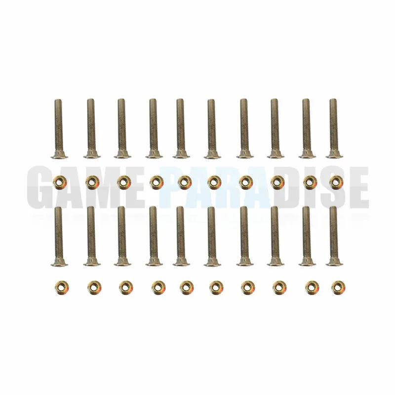 

30 Pcs/Lot Chrome 20mm Bolts With Nuts For Arcade Machine Mounting