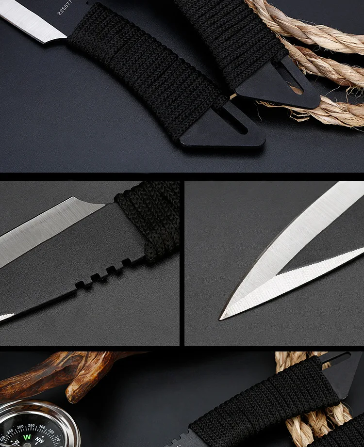 3 шт./компл. пледы Ножи тактический фиксированным лезвием Ножи карман Ножи выживания, для улицы, для охоты, кемпинга, Ножи Инструмент