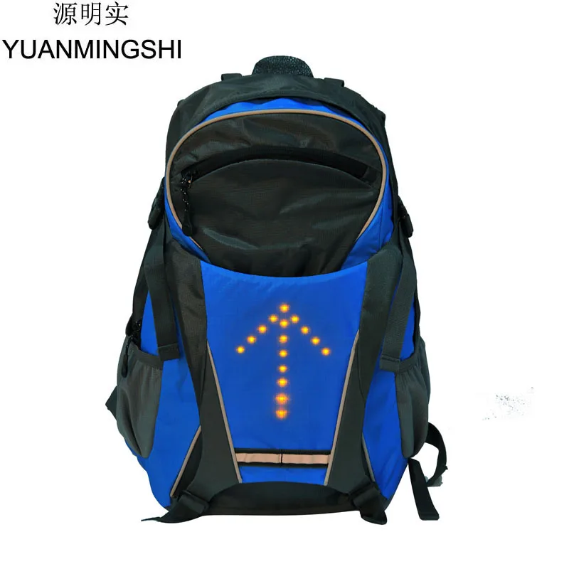 Led Wireless Cycling Reflective Vest Mtb Bike Bag Safety Led Turn Signal Light Vest Bicycle Reflective Warning Vests With Remote - Reflective Safety