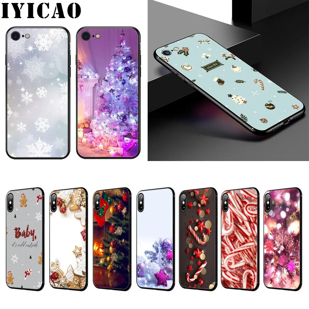 

Winter christmas Soft Silicone Phone Case for iPhone 11 Pro Max XR X XS Max 6 6S 7 8 Plus 5 5S SE Case