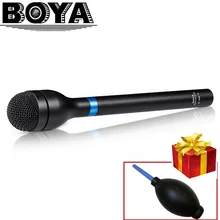 BOYA BY-HM100 Портативный динамический микрофон Микрофон всенаправленный XLR разъем корпус из алюминиевого сплава очень длинная ручка