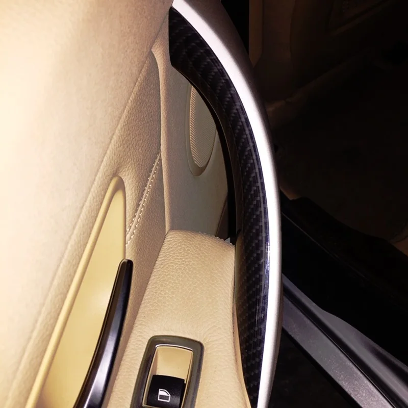 

Car Styling Interior Door Panel Handle Pull Protective Frame Cover For BMW 3 4 Series F30 F35 2012 2013 2014 2015 2016