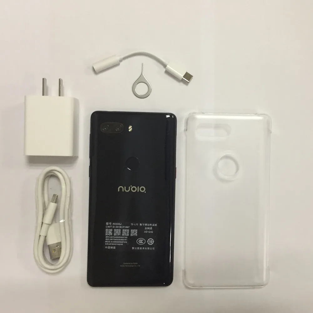 Nubia Z18 смартфон 6," 6 ГБ Оперативная память 64 Гб Встроенная память 3450 мА/ч, Батарея Snapdragon 845 1080 P двойная задняя Камера 16MP+ 24MP Android сотовый телефон