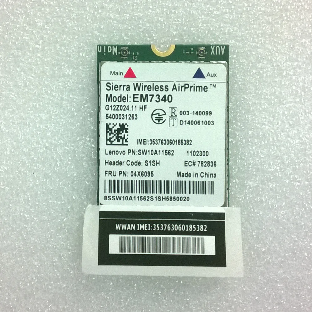 New Sierra wireless AirPrime EM7340 4G LTE NGFF модуль для Lenovo Thinkpad X260 Series FRU 04X6095|sierra airprime|sierra wireless4g lte
