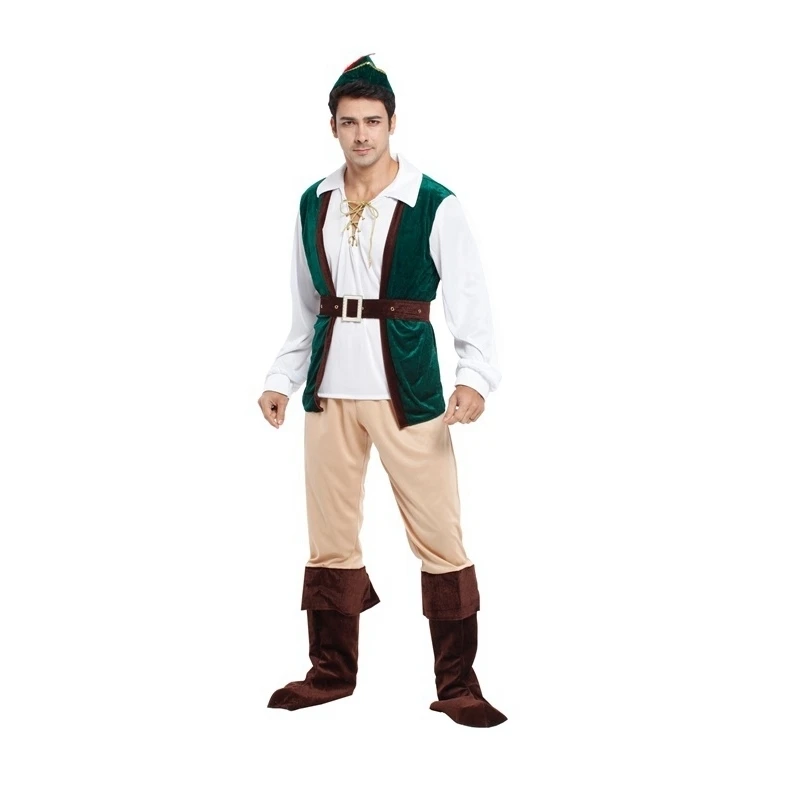 

peter pan costume adult Cosplay For Adult Men Women halloween costumes for men adult Carvinal robin hood Forest prince men