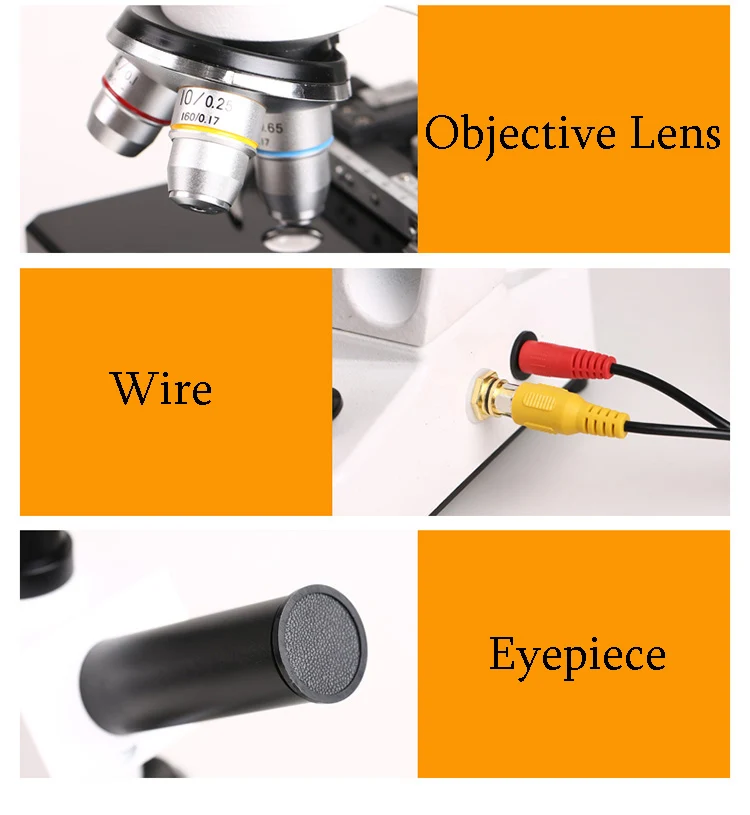 Professional Biological Microscope 400X with 3 Inches LCD Screen For Blood Detection Mites Aquaculture Instrument-24